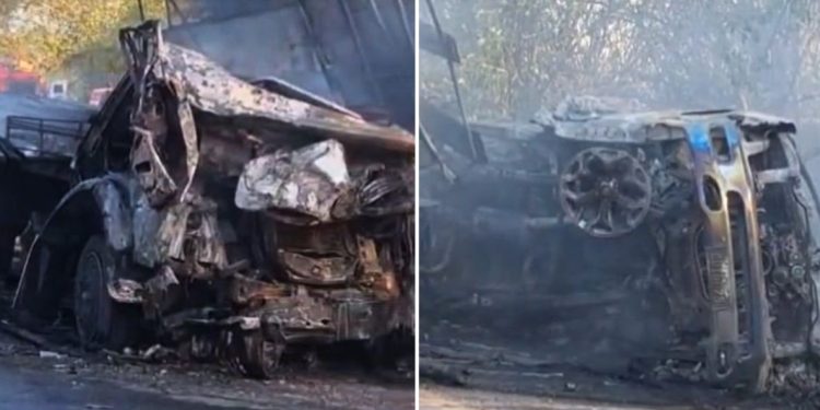 Grave acidente na BR-381, Norte do ES: 1 morto e 7 feridos - Foto: Rede Social