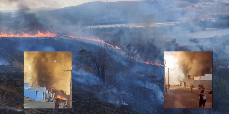 Incêndio causa pânico e prejuízos em Colatina - Foto: Rede Social