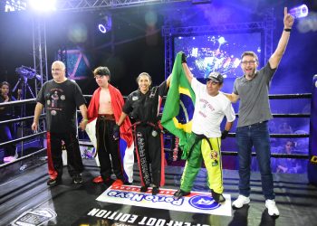 Portinho conquista Cinturão Internacional Gladiadores com nocaute histórico em vitória - Foto: Divulgação