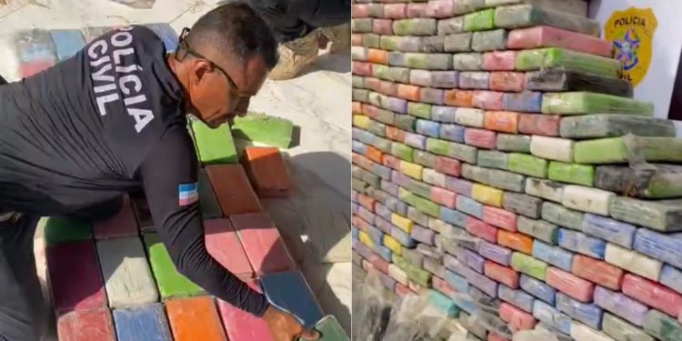 Mais de 500 quilos de cocaína pura são apreendidos em bunker em Vila Velha - Foto: PCES