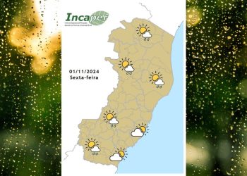 Previsão do Tempo: Como fica o clima no ES e Colatina nesta sexta (01) - Foto: Incaper