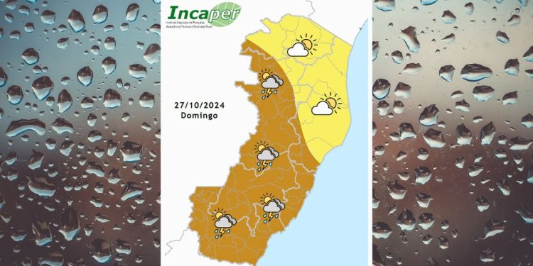 Veja como fica o tempo no ES e em Colatina neste domingo (27) - Foto: Incaper
