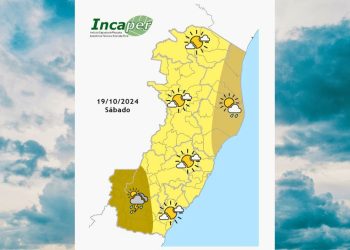 Sol ou chuva? Confira a previsão do tempo para este sábado (19) - Foto: Incaper