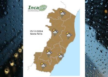 Previsão do tempo para o ES e Colatina nesta sexta (15) - Foto: Incaper