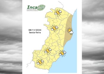 Confira previsão do tempo para o ES e Colatina nesta sexta (8) - Foto: Incaper