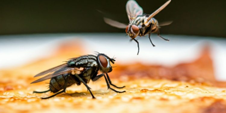 Moscas na comida: uma ameaça invisível à sua saúde - Foto: Reprodução