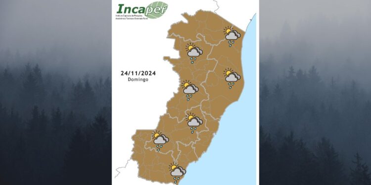 Veja como fica o tempo no ES e Colatina neste domingo (24) - Foto: Incaper