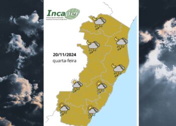 Veja previsão do tempo para o ES e Colatina nesta quarta-feira (20) - Foto: Incaper