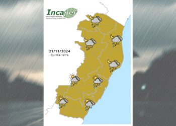 Veja como fica o tempo no ES e Colatina nesta quinta-feira (21) - Foto: Incaper