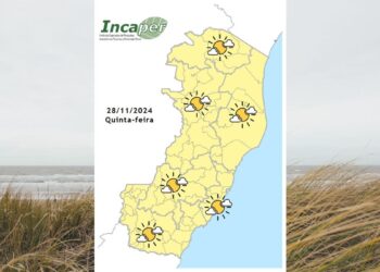 Veja como fica o tempo no ES e Colatina nesta quinta-feira (28) - Foto: Incaper