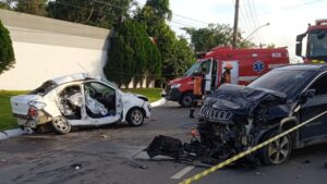 Grave acidente com cinco vítimas fatais na Rodovia Othovarino Duarte Santos, em Guriri - Foto: Rede Social