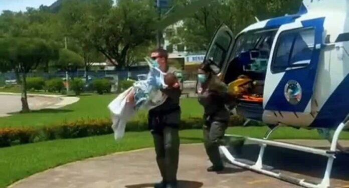 Acidente doméstico: bebê de 1 ano e 5 meses é levada para Vitória - Foto: Reprodução