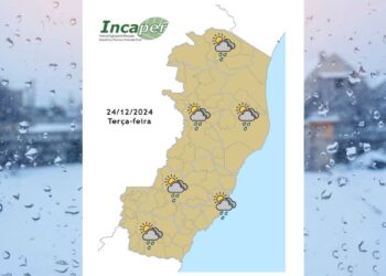 Confira como fica o tempo no ES e Colatina nesta terça-feira (24) - Foto: Incaper