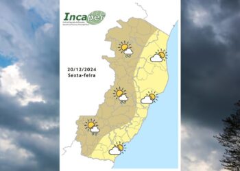 Previsão do tempo para o ES e Colatina nesta sexta-feira (20) - Foto: Incaper