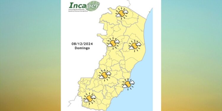 Veja como fica o tempo no ES e Colatina neste domingo (8) - Foto: Incaper
