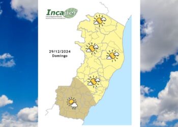 Confirma previsão do tempo para o ES e Colatina neste domingo (29) - Foto: Incaper
