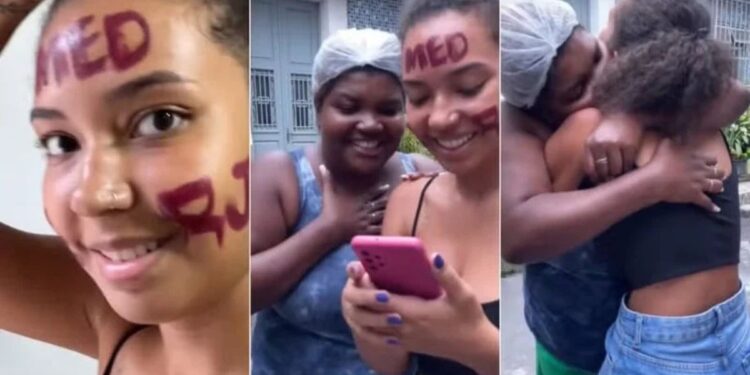 Filha de vendedora ambulante é aprovada em Medicina e viraliza nas redes sociais - Foto: Rede Social