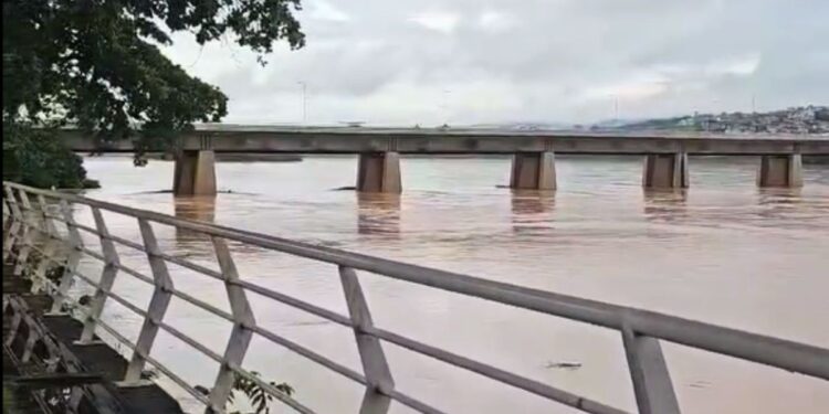 Nível do Rio Doce atinge cota de atenção em Colatina, acompanhe em tempo real - Foto: Rede Social
