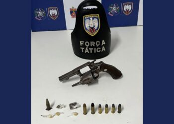 Força Tática apreende arma, munições e entorpecentes em bairro de Colatina - Foto: PMES