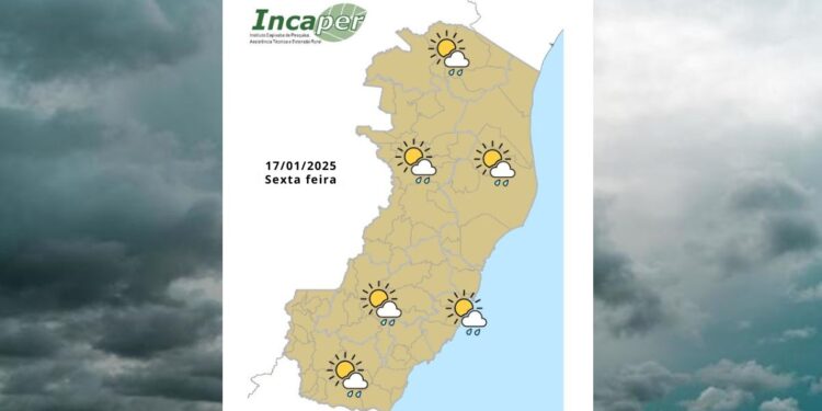 Veja como fica o tempo no ES e Colatina nesta sexta (17) - Foto: Incaper