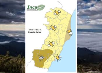 Veja previsão do tempo para o ES e Colatina nesta quarta (29) - Foto: Incaper