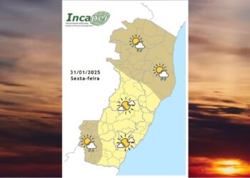 Previsão do tempo para o ES e Colatina nesta sexta-feira (31) - Foto: Incaper