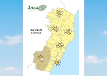 Previsão do tempo para o ES e Colatina neste domingo (19) - Foto: Incaper