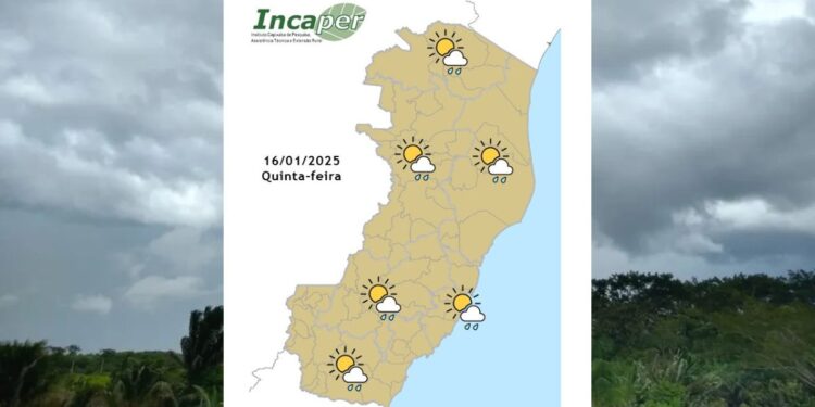 Veja como fica o tempo no ES e Colatina nesta quinta (16) - Foto: Incaper