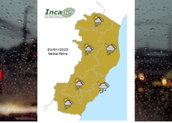 Veja como fica o tempo no ES e Colatina nesta sexta (03) - Foto: Incaper