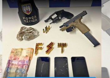 Três homens são presos com "supermaconha" e arma americana em Colatina - Foto: PMES