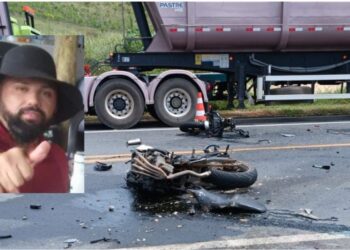 Vídeo | Motociclista morre em grave acidente na BR-101, em João Neiva