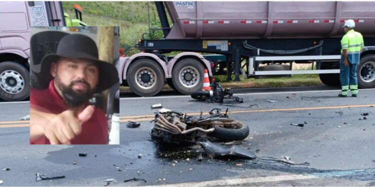 Vídeo | Motociclista morre em grave acidente na BR-101, em João Neiva