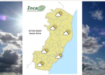 Veja previsão do tempo para o ES e Colatina nesta sexta-feira (7) - Foto: Incaper