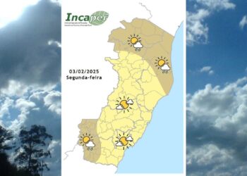 Previsão do tempo para o ES e Colatina nesta segunda-feira (3) - Foto: Incaper
