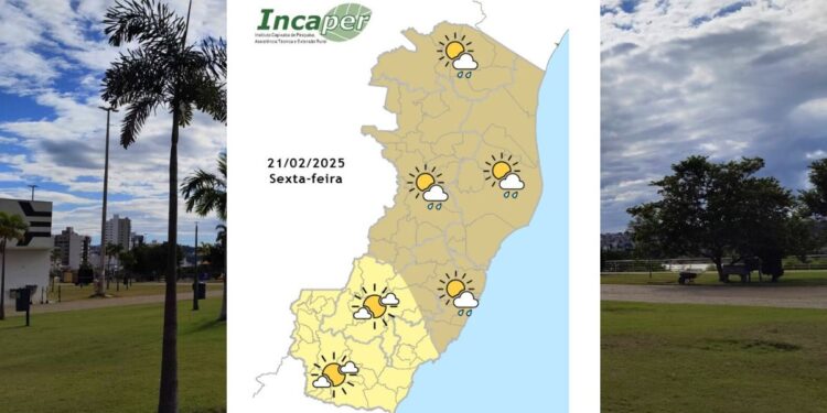 Veja previsão do tempo para o ES e Colatina nesta sexta-feira (21) - Foto: Incaper