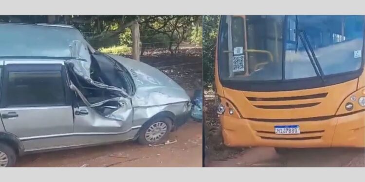 Linhares: acidente na estrada do Palhal deixa motorista ferido e crianças sem lesões - Foto: Rede Social