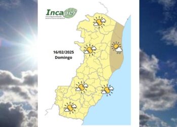 Previsão do tempo para o ES e Colatina neste domingo (16) - Foto: Incaper