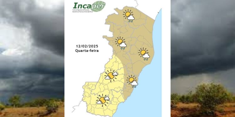 Confira previsão do tempo para o ES e Colatina nesta quarta-feira (12) - Foto: Incaper