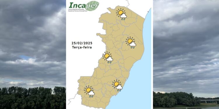 Veja previsão do tempo para o ES e Colatina nesta terça-feira (25) - Foto: Incaper