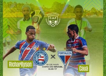 Copa do Brasil Sub-17, Bahia, Fortaleza, Richarlyson Carvalho, Cauã Soeiro, CAF Colatinense, Joia da Princesa - Foto: Divulgação