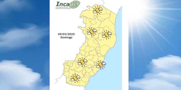 Veja como fica o tempo no ES e Colatina neste domingo (9) - Foto: Incaper