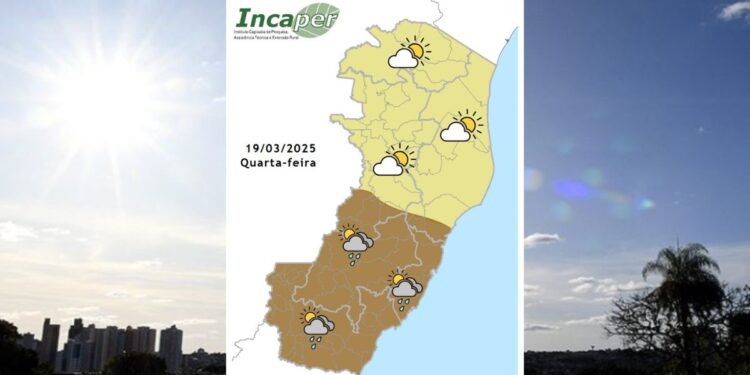 Veja previsão do tempo para o ES e Colatina nesta quarta (19) - Foto: Incaper