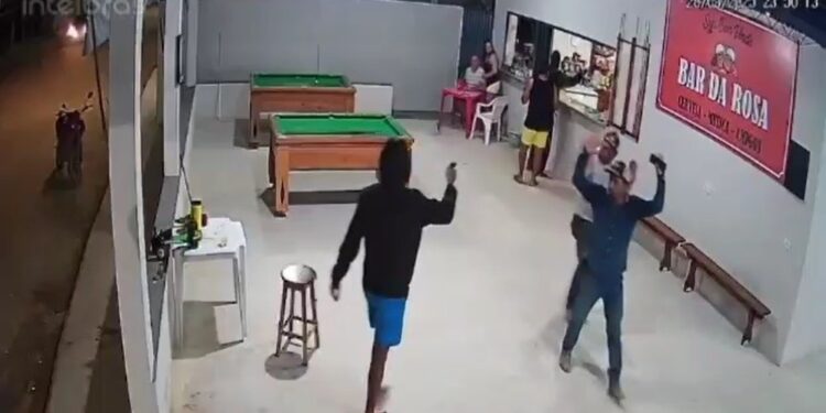 Proprietária de bar baleada durante assalto em São Domingos do Norte - Foto: Reprodução