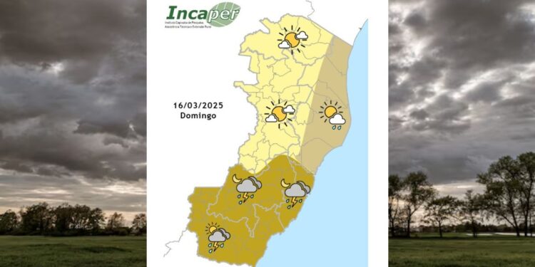 Veja previsão do tempo para o ES e Colatina neste domingo (16) - Foto: Incaper