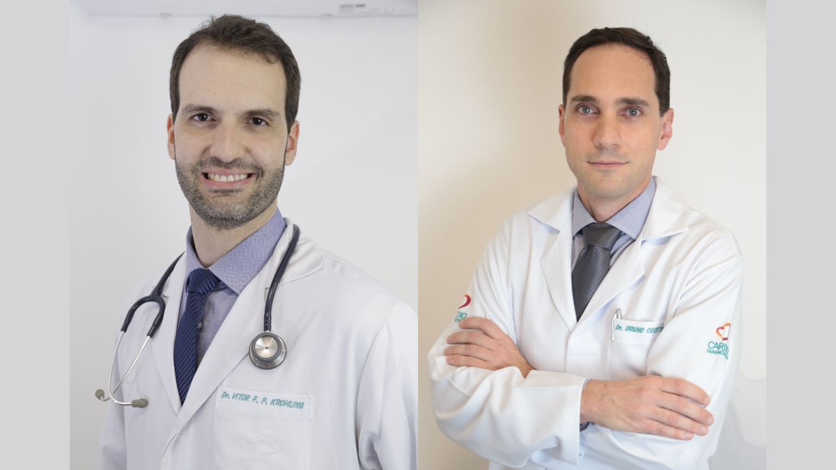 Angiologista e cirurgião vascular Vitor Krohling e o Cardiologista Bruno Ceotto - Foto: Divulgação