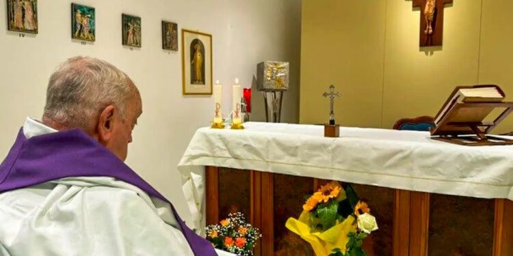 Papa Francisco deve ter alta hospitalar neste domingo - Foto: Sala de Imprensa da Santa Sé/Divulgação