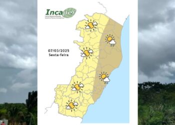 Previsão do tempo para o ES e Colatina nesta sexta-feira (7) -Foto: Incaper