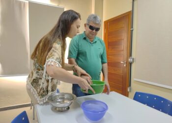 Inclusão na prática: alunos com deficiência visual experimentam conceitos de física em Colatina - Foto: Sedu