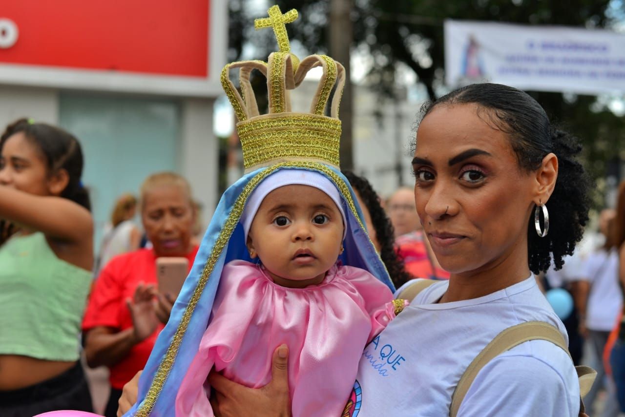 Romaria das Mulheres comemora 30 anos com 100 mil devotas caminhando com Nossa Senhora da Penha neste domingo (27) - Foto: Divulgação