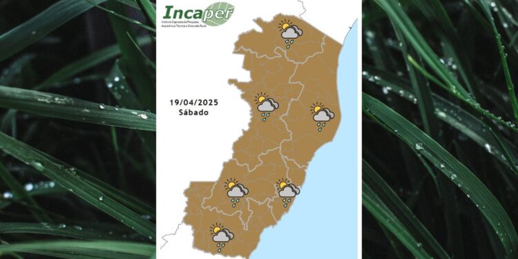 Veja previsão do tempo para o ES e Colatina neste sábado (19) - Foto: Incaper